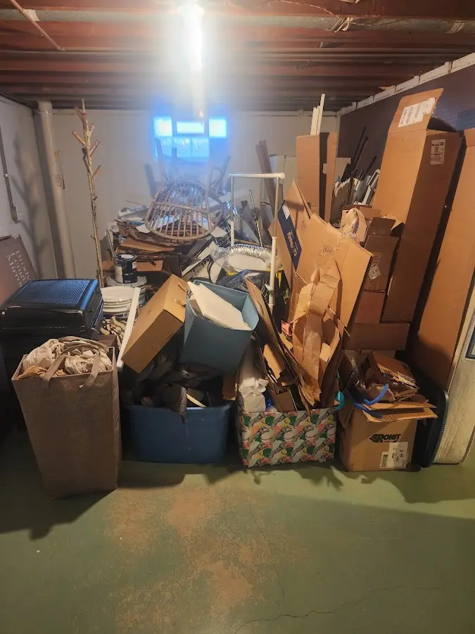 Roll-off dumpster container at job site for Yard Waste Dumpster Rental in Scenic Oaks